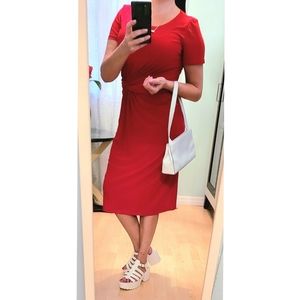 🌻 Anna & K Elegant Red Midi Dress-Size Medium 🌻